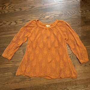 M. Rena Terracotta Knit Top